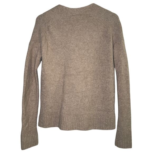 J. Crew Wool Blend Button Down Long Sleeve Cardigan Sweater Pockets XS Brown - Picture 7 of 15